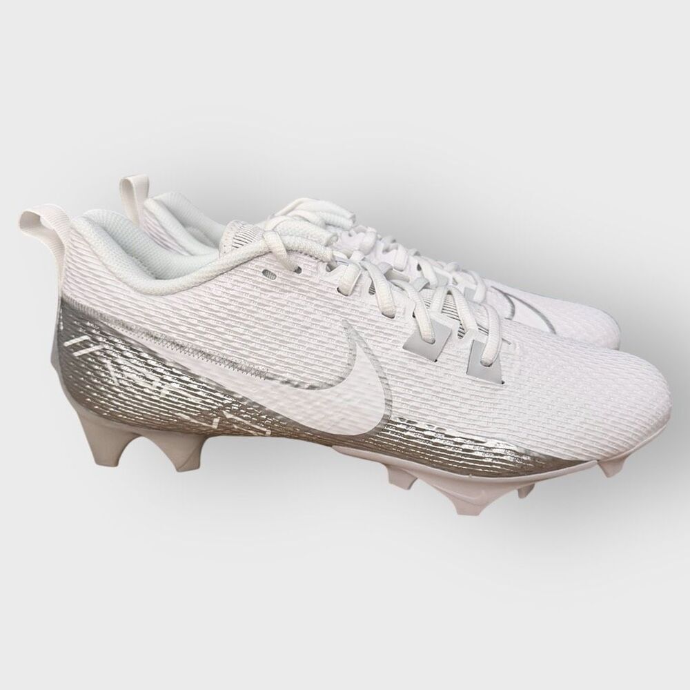 Nike Vapor Edge Speed 360 2 White Silver Football Cleats DA5455-102 Mens size 8